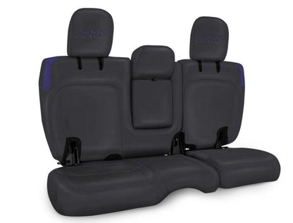 PRP Seats PRP Jeep Wrangler JL Rear Bench CoversU - 4 door with Armrest - Black/Purple