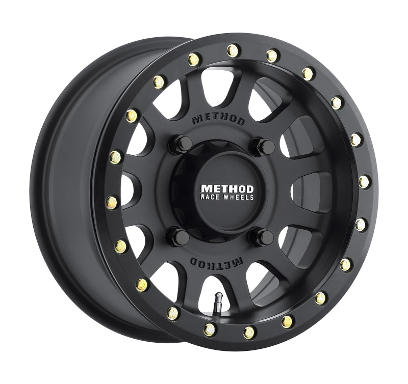 Method Wheels Method MR401 UTV Beadlock 15x7 / 4+3/13mm Offset / 4x136 / 106mm CB Matte Black Wheel