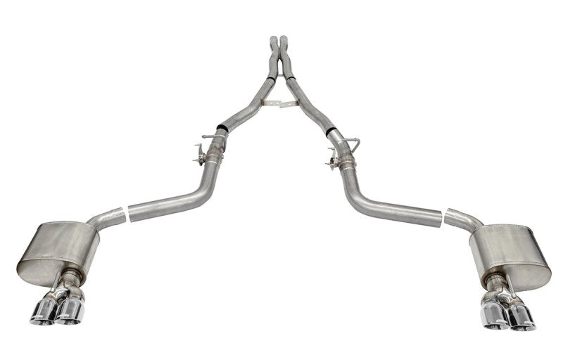 CORSA Performance Corsa 15-23 Challenger SRT/Hellcat/Demon/Redeye 2.75in Valved CB DR Exit w/ Twin 3.5in Pol Pro Tips