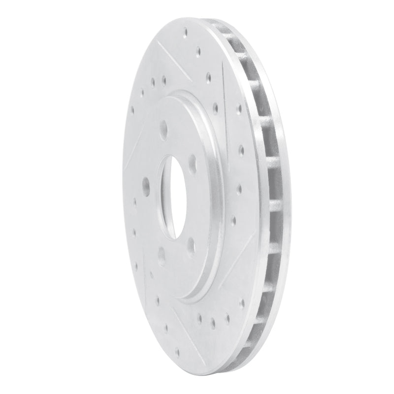 R1 Concepts R1 95-00 Chrysler CIRRUS Front Right Drilled & Slotted Silver Brake Rotor