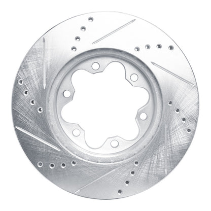 R1 Concepts R1 2006-2019 Toyota HiAce (Mexico) Front Right Drilled & Slotted Silver Brake Rotor