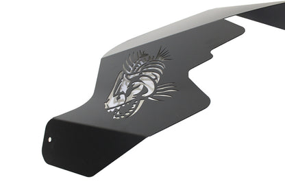 Fishbone Offroad 07-18 Jeep Wrangler JK Logo Aluminum Inner Fenders - Black Powdercoat