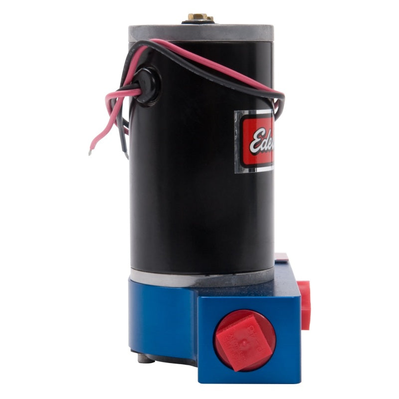 Edelbrock Fuel Pump Electric Quiet-Flo Carbureted 160GPH 1/2In In 1/2In Out 160 GPH Blue