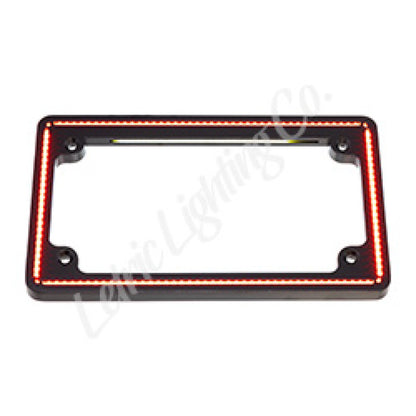 Letric Lighting 14+ Indian Twin Perfect Plate License Plate Frame Matte Black
