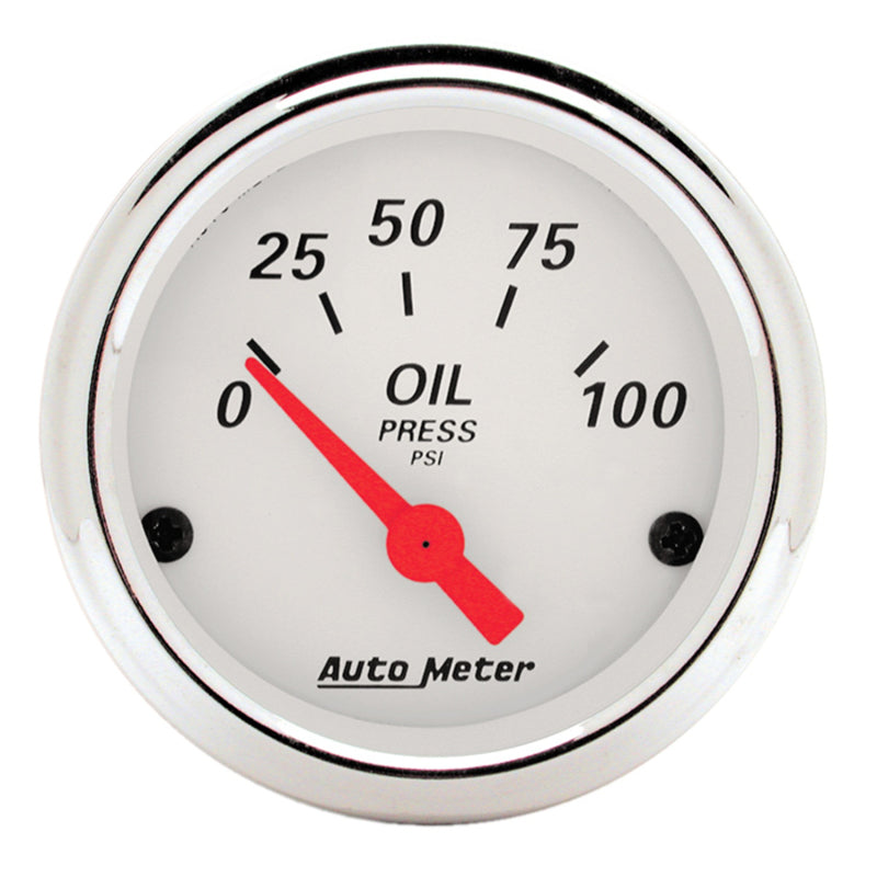 Autometer Arctic White 5 Pc Kit Box w/ Elec Speedo, Elec Oil Press, Water Temp, Volt, Fuel Level