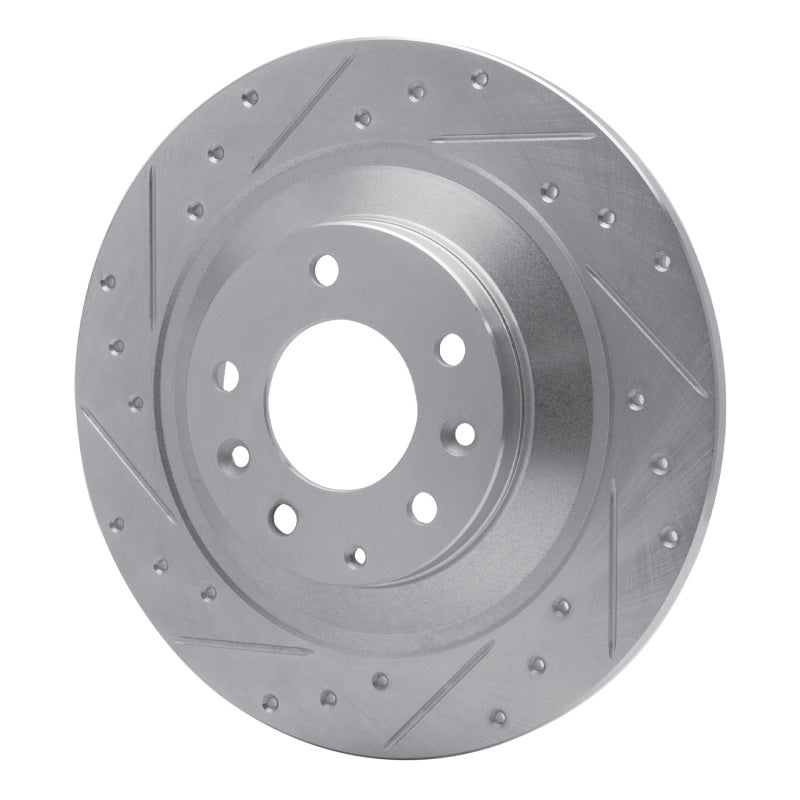 R1 Concepts R1 06-07 Mazda 6 Rear Left Drilled & Slotted Silver Brake Rotor