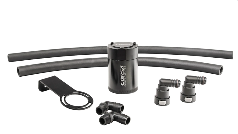 CORSA Performance Corsa 2021-2024 Dodge Ram TRX Crew Cab Aluminum Oil Catch Can w/Mounting Bracket
