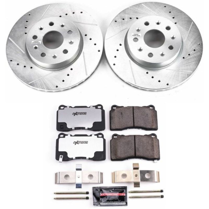 PowerStop Power Stop 14-18 Cadillac CTS Front Z26 Street Warrior Brake Kit