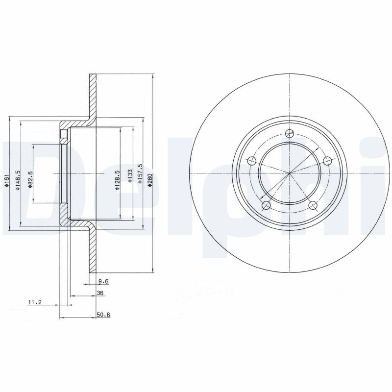 DELPHI BG2021 Brake Disc .