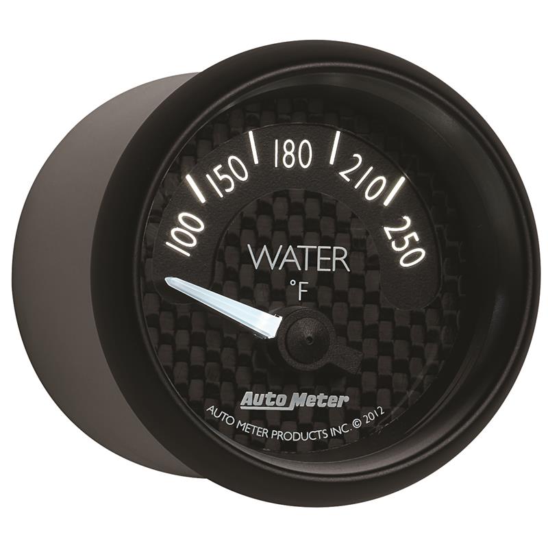 Autometer GT Series 52mm Short Sweep Electronic 100-250 Deg F Water Temperature
