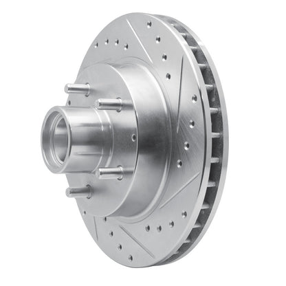 R1 Concepts R1 93-95 Chevrolet G10 Front Right Drilled & Slotted Silver Brake Rotor