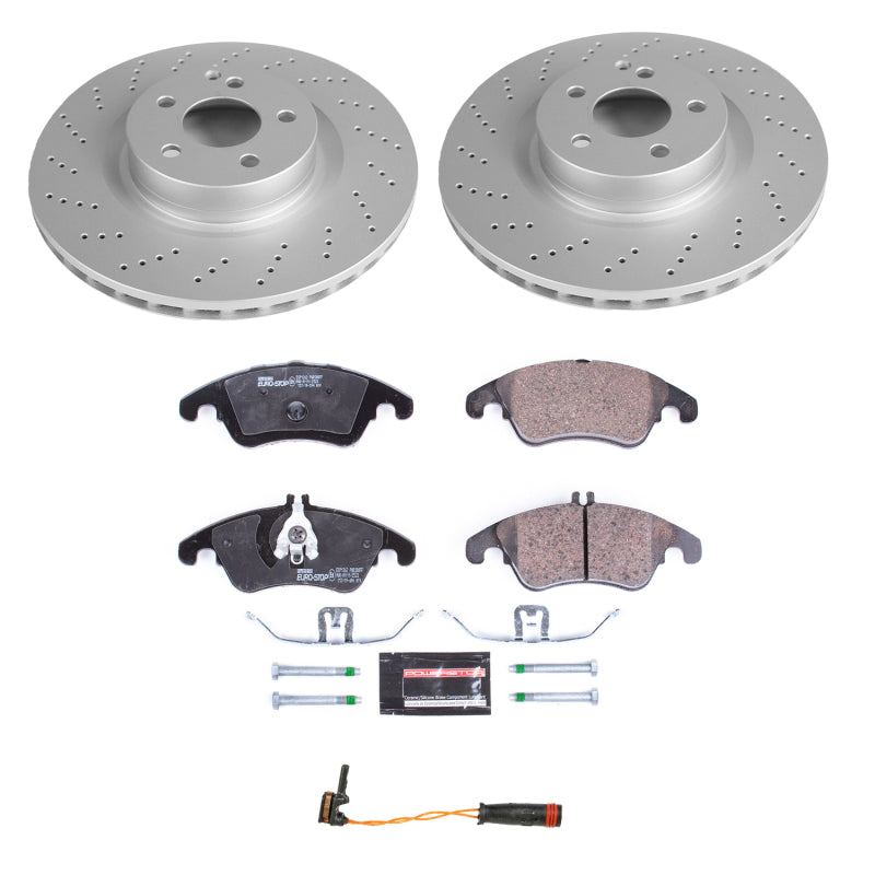 PowerStop Power Stop 12-15 Mercedes-Benz C250 Front Euro-Stop Brake Kit