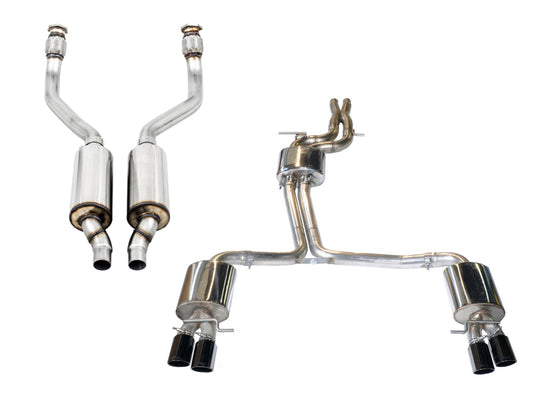 AWE Tuning B8 / B8.5 S5 Cabrio Touring Edition Exhaust - Resonated - Diamond Black Tips