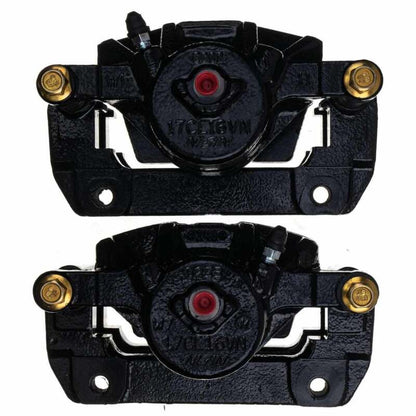 PowerStop Power Stop 01-03 Acura CL Front Black Caliper - Pair w/Bracket