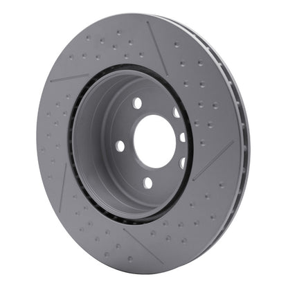 DFC 13-21 BMW 428i Rear GeoSPEC Coated Rotor - Dimpled and Slotted
