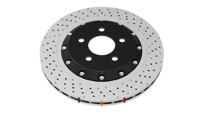 DBA 14-18 Audi RS7 Iron Rotors Front 5000 Series Drilled & Slotted Rotor w/Silver Hat