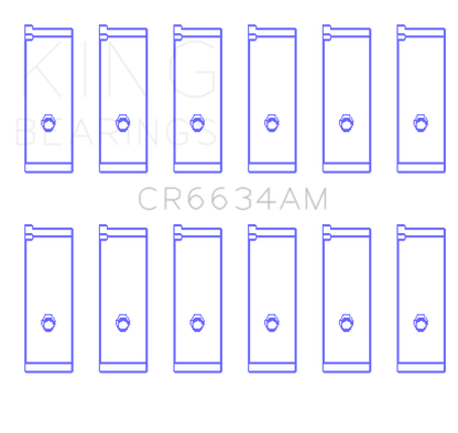 King Engine Bearings Toyota 2Vzfe V6 (Size +0.75mm) Connecting Rod Bearing Set