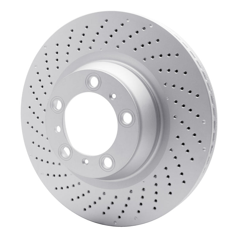 DFC 07-13 Porsche 911 Left Rear Drilled GeoSPEC Coated Rotor