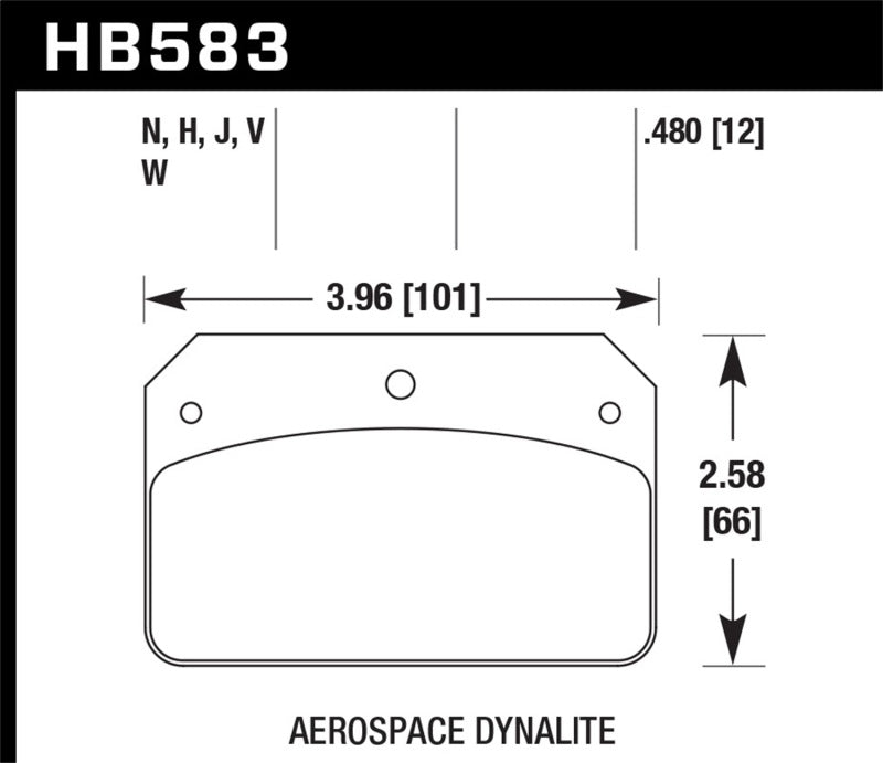 Hawk Performance Hawk HP+ Aerospace Dynalite w/ 0.218in Hole Brake Pads