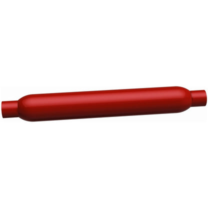MagnaFlow Muffler Red Pack Series Glasspack 3.5in Rd 26in Body Length 2.25in/2.25in Inlet/Outlet