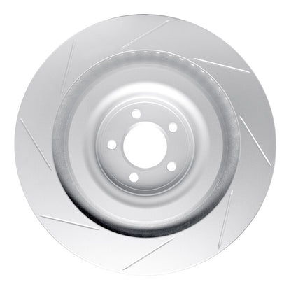DFC 08-09 Jaguar XKR Left Front GeoSPEC Coated Rotor - Slotted
