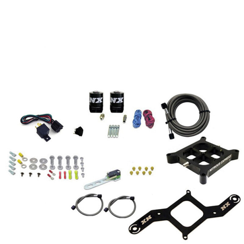 Nitrous Express 4150 Single Entry Crossbar Nitrous Plate Kit Pro-Power (100-500HP) w/o Bottle