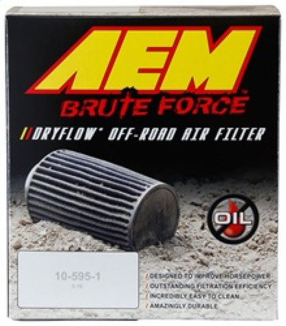 AEM Induction AEM Dryflow Conical Air Filter 6in Base OD x 3.5in Flange ID x 5.25in Height