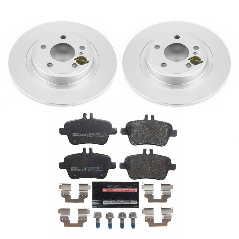 PowerStop Power Stop 18-19 Mercedes-Benz SLC300 Rear Euro-Stop Brake Kit