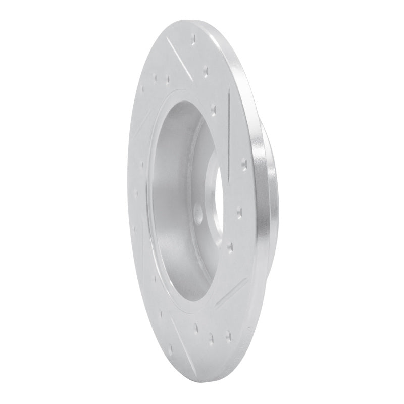 R1 Concepts R1 84-95 Audi 4000 Quattro Rear Left Drilled & Slotted Silver Brake Rotor