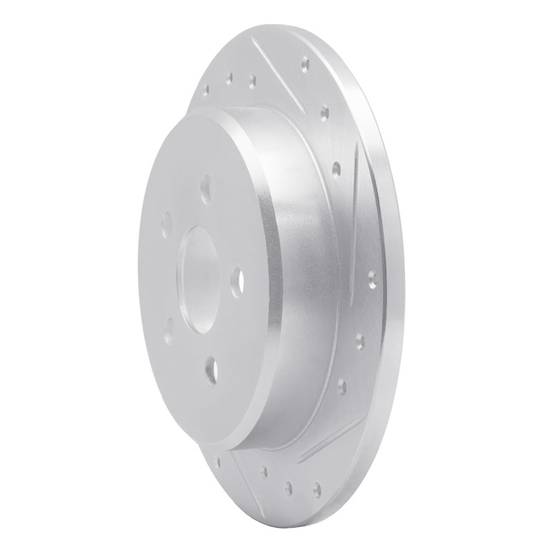 R1 Concepts R1 03-10 Chrysler PT Cruiser Rear Right Drilled & Slotted Silver Brake Rotor
