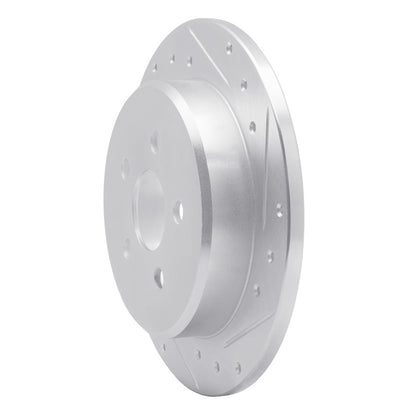 R1 Concepts R1 03-10 Chrysler PT Cruiser Rear Right Drilled & Slotted Silver Brake Rotor