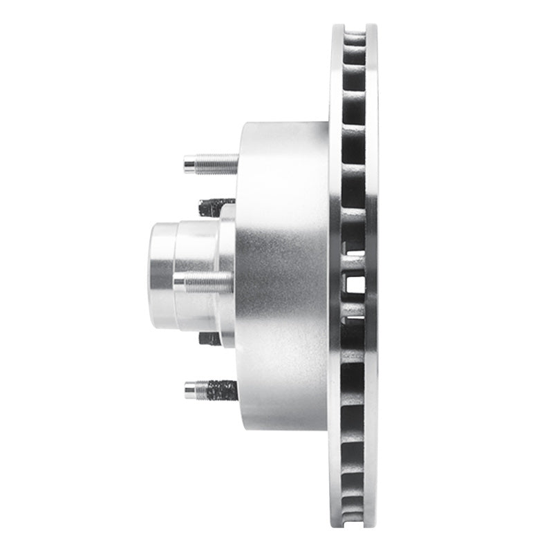 R1 Concepts R1 94-03 Ford E-150 Econoline Club Wagon Front Right Drilled & Slotted Silver Brake Rotor