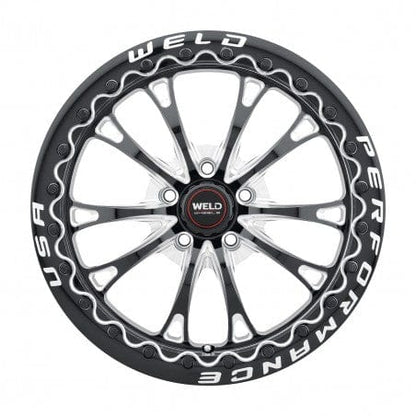 Weld S90870067P25 Belmont Beadlock S908 Wheel 17x10 5x114.3 ET25 BS6.5 Gloss Black MIL - DIA