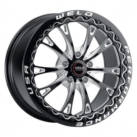Weld S90880022P45 Belmont Beadlock S908 Wheel 18x10 5x120 ET45 BS7.25 Gloss Black MIL - DIA