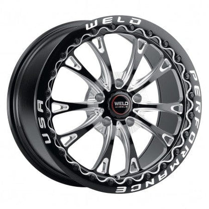 Weld S90880022P45 Belmont Beadlock S908 Wheel 18x10 5x120 ET45 BS7.25 Gloss Black MIL - DIA