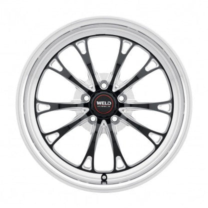 Weld S1577C063N10 Belmont Drag S157 Wheel 17x5 5x120.65 ET-10 BS2.6 Gloss Black MIL - DIA