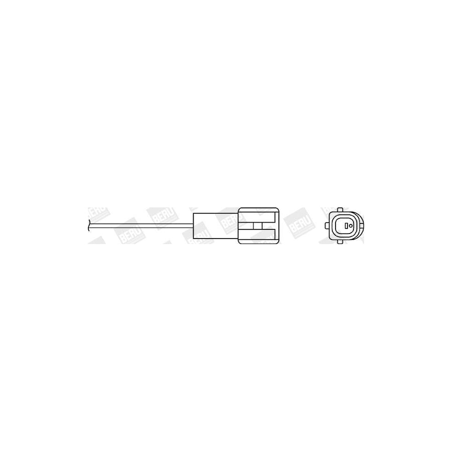 Beru Ozu006 Lambda Sensor for Fiat Cinquecento (170)