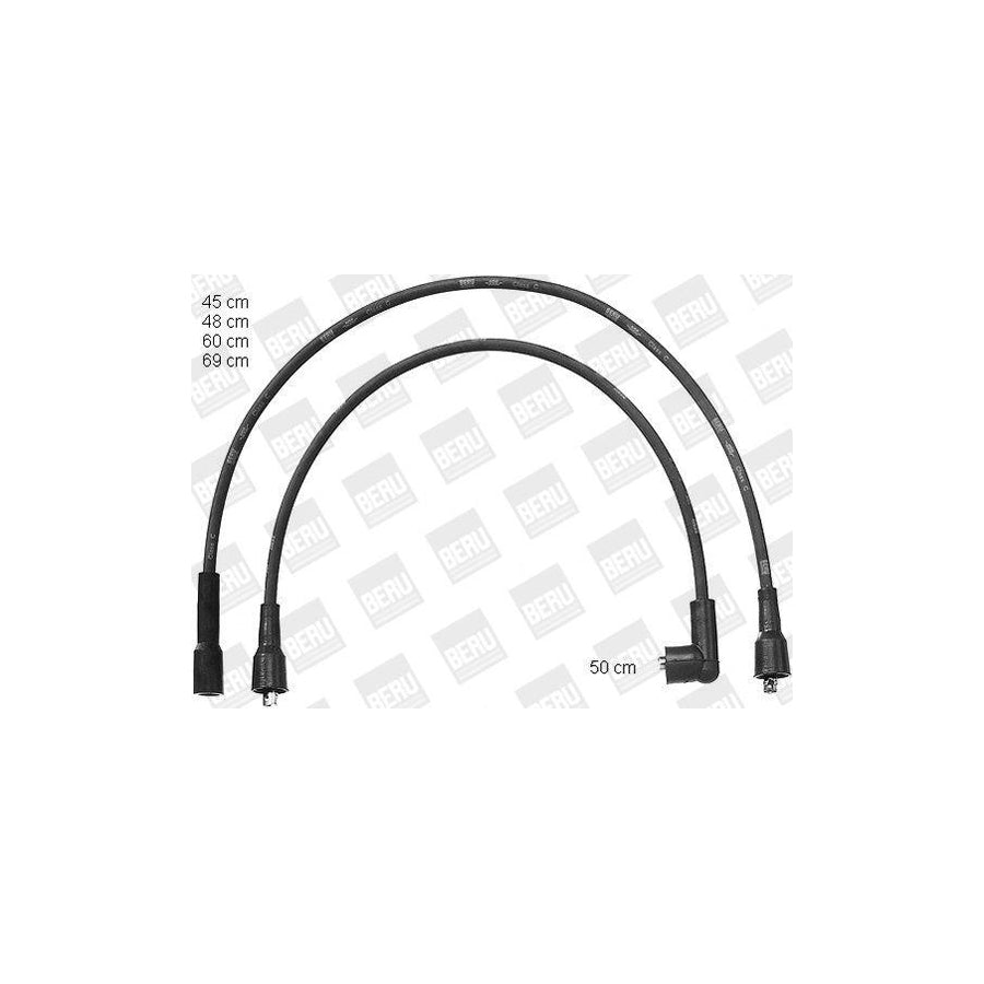 Beru Zef1022 Ignition Cable Kit for Lancia Thema Saloon (834)