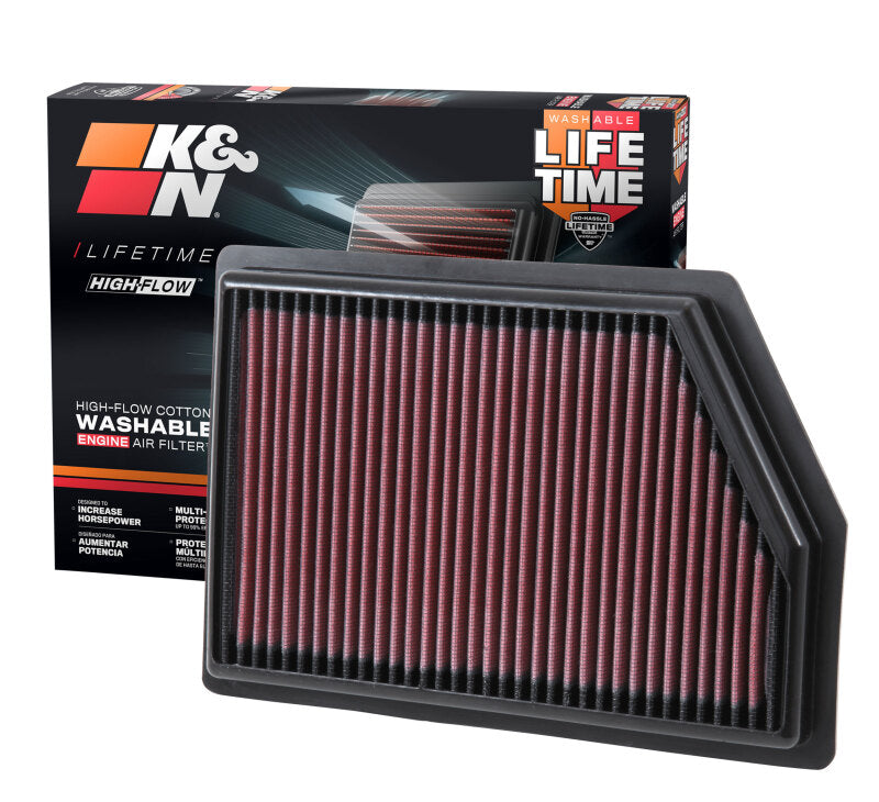 K&N Engineering K&N Replacement Panel Air Filter for 2014 Jeep Cherokee 2.4L/3.2L