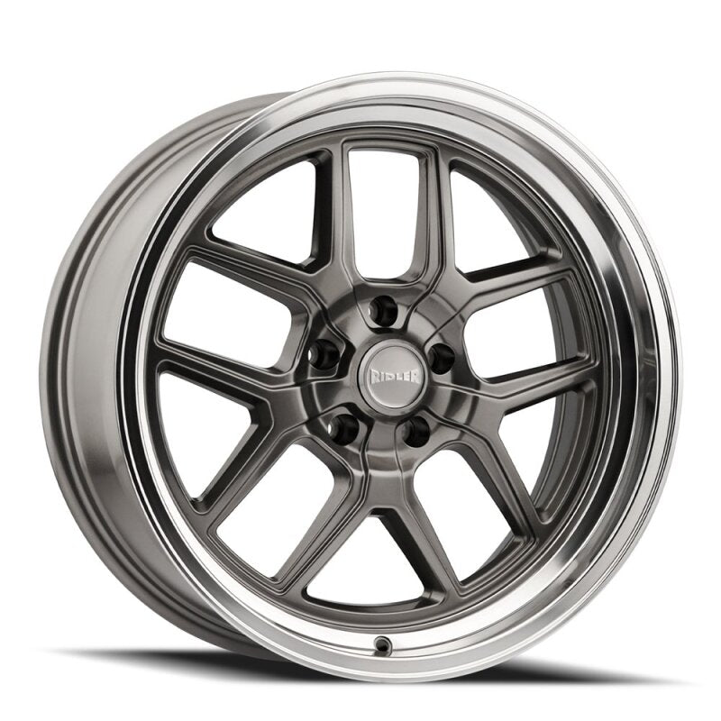 Ridler Wheels Ridler 610 17x8 / 5x120.65 BP / 0mm Offset / 83.82mm Hub Gloss Grey Polished Wheel
