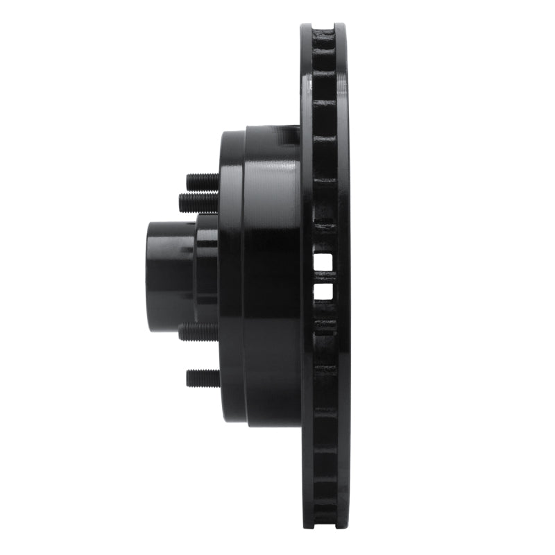 R1 Concepts R1 91-96 Buick COMMERCIAL CHASSIS Front Left Drilled & Slotted Black Brake Rotor