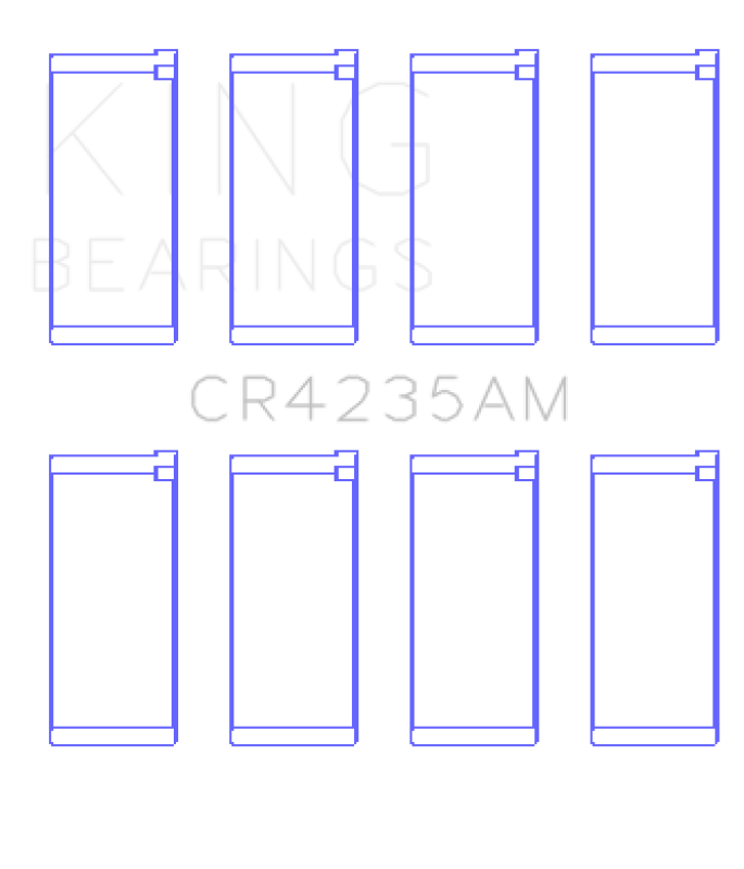 King Engine Bearings Hyundai Lantra 1600 (Size +0.75mm) Connecting Rod Bearing Set