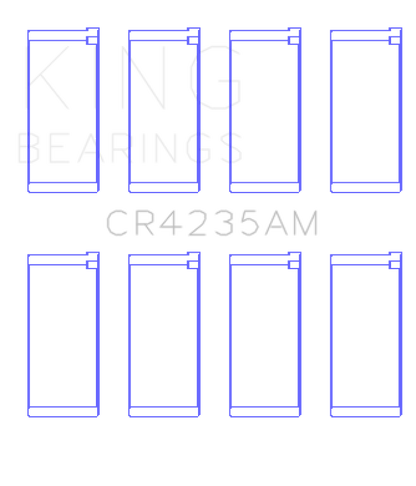 King Engine Bearings Hyundai Lantra 1600 (Size +0.75mm) Connecting Rod Bearing Set