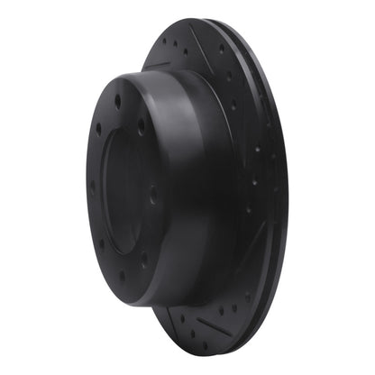 R1 Concepts R1 00-11 Cadillac DTS Rear Right Drilled & Slotted Black Brake Rotor