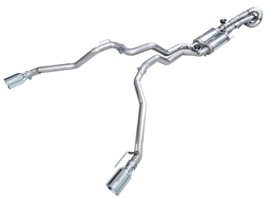 AWE Tuning AWE 2024+ Ford Ranger Raptor 3.0L Switchpath Cat-Back Exhaust - Chrome Silver Tips