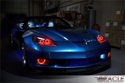 ORACLE Lighting Oracle 05-13 Chevrolet Corvette C6 LED Fog Light Halo Kit - Blue