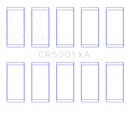 King Engine Bearings Ford Duratorq Safa/3.2 Tdci (Size +0.50mm) Connecting Rod Bearing Set
