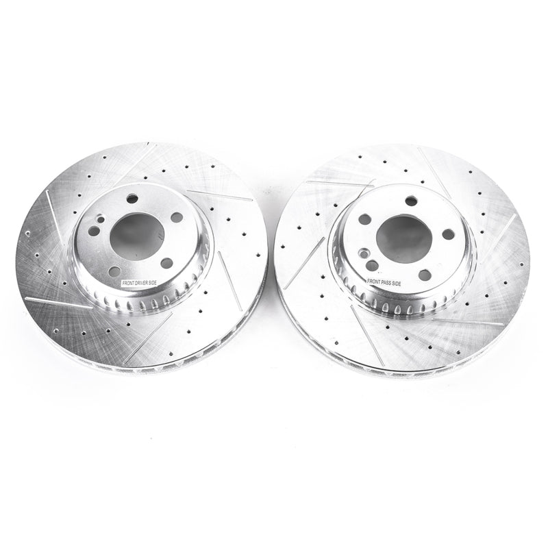 PowerStop Power Stop 15-18 Mercedes-Benz C300 Front Evolution Drilled & Slotted Rotors - Pair