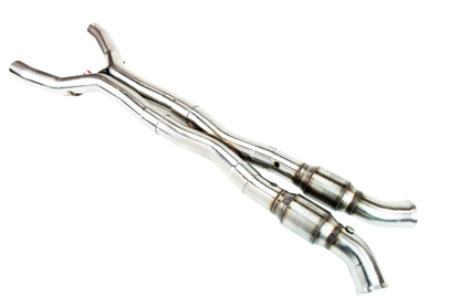 Kooks Headers Kooks 14-19 Chevrolet Corvette Stingray 6.2L V8 3in x OEM SS GREEN Catted X-Pipe
