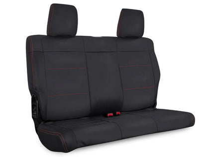 PRP Seats PRP 11-12 Jeep Wrangler JKU Rear Seat Cover/4 door - Black with Red Stitching